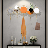 个性 入户门玄关挂衣架金属衣挂y钩墙上挂壁免打孔高档衣架挂墙轻