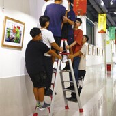 梯子加厚铝合金i人字梯多功能室内家用工程梯爬梯伸缩折叠便携楼