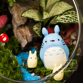 天天特价 苔藓微景观迷你生态ADIY植物龙猫新年礼物玻璃盆栽微