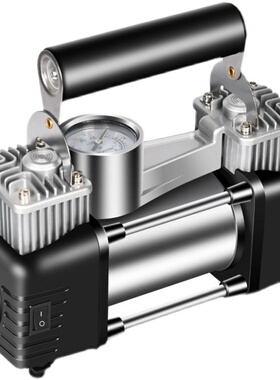 车载充气泵15g0W打气泵80缸汽车小轿车多功能自动充停双缸高压轮