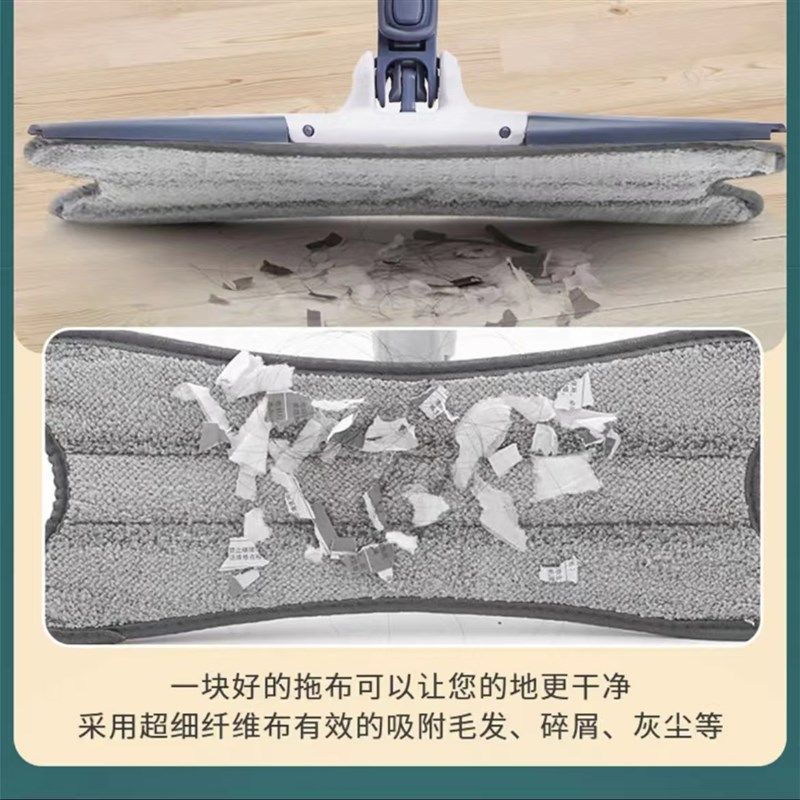 【拖地神器】家用免手洗干湿两用懒人I仿手拧x型旋转式平板拖把,家庭/个人清洁工具,平板拖把,淘宝优惠券,粉丝福利购,淘宝优惠卷