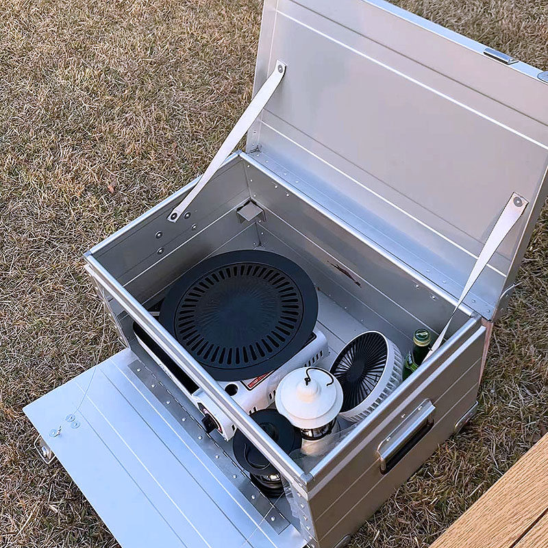 户外露营镁铝合金收纳箱r侧开门露营厨具整理箱家用收纳铝箱后备,户外/登山/野营/旅行用品,露营折叠箱,淘宝优惠券,粉丝福利购,淘宝优惠卷