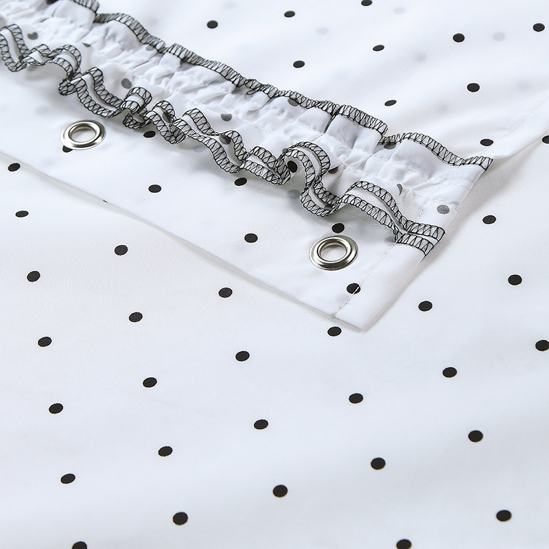 欧式潮流时尚华贵环保波点涤纶布加厚防水L洗澡间手工裙摆隔断浴,家庭/个人清洁工具,浴帘,淘宝优惠券,粉丝福利购,淘宝优惠卷