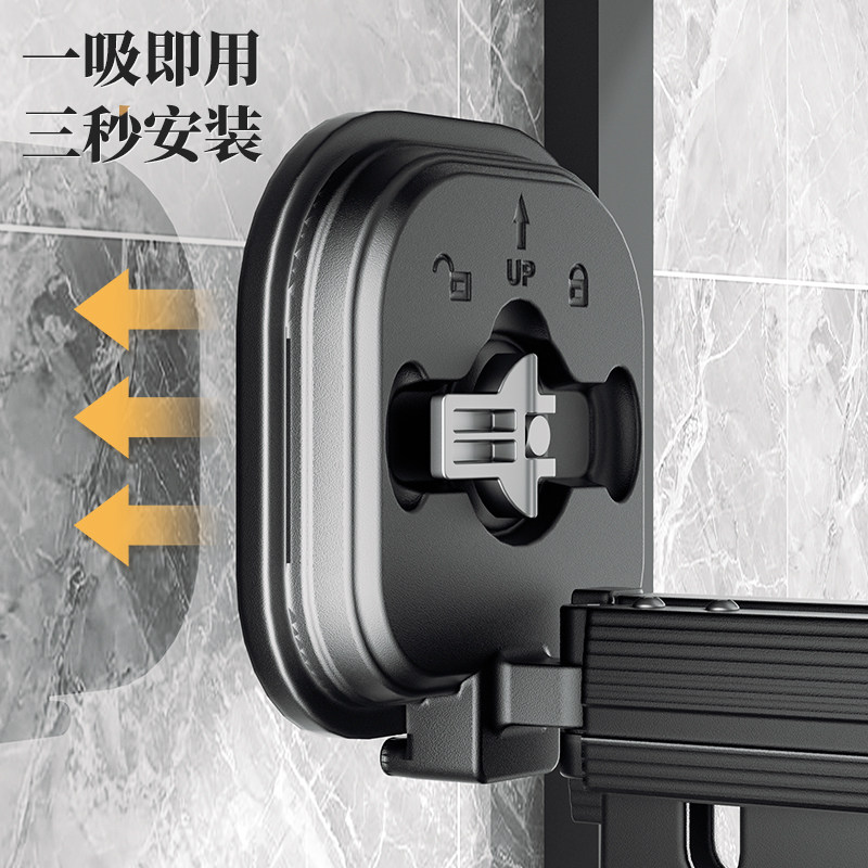 新疆包邮哥吸盘h折叠晾衣架阳台室内家免打孔晒衣架多功能伸缩衣,收纳整理,置地/升降晾晒衣架,淘宝优惠券,粉丝福利购,淘宝优惠卷