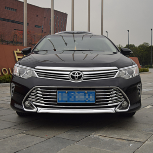 15-17款凯美瑞前杠亮条中网装饰条H改装配件前保险杠后杠电镀条