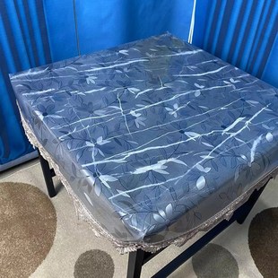 透明桌垫PVfC软玻璃防水防油胶垫烤火餐桌茶几桌面花边保护膜罩套