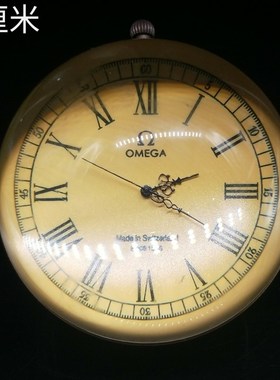 古玩古董复古钟表收藏西t洋座表水晶玻璃球机械表家居装饰品摆件