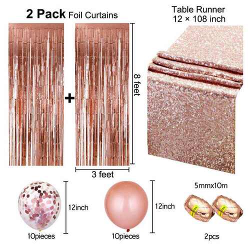 极速Amazon 12 inch Paper Balloon Sequin Table Flag Rain Silk