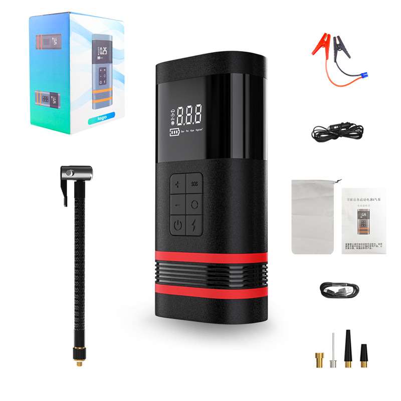 2023新款汽车应急启动电源All便轮胎打气泵携式无线车载充气泵