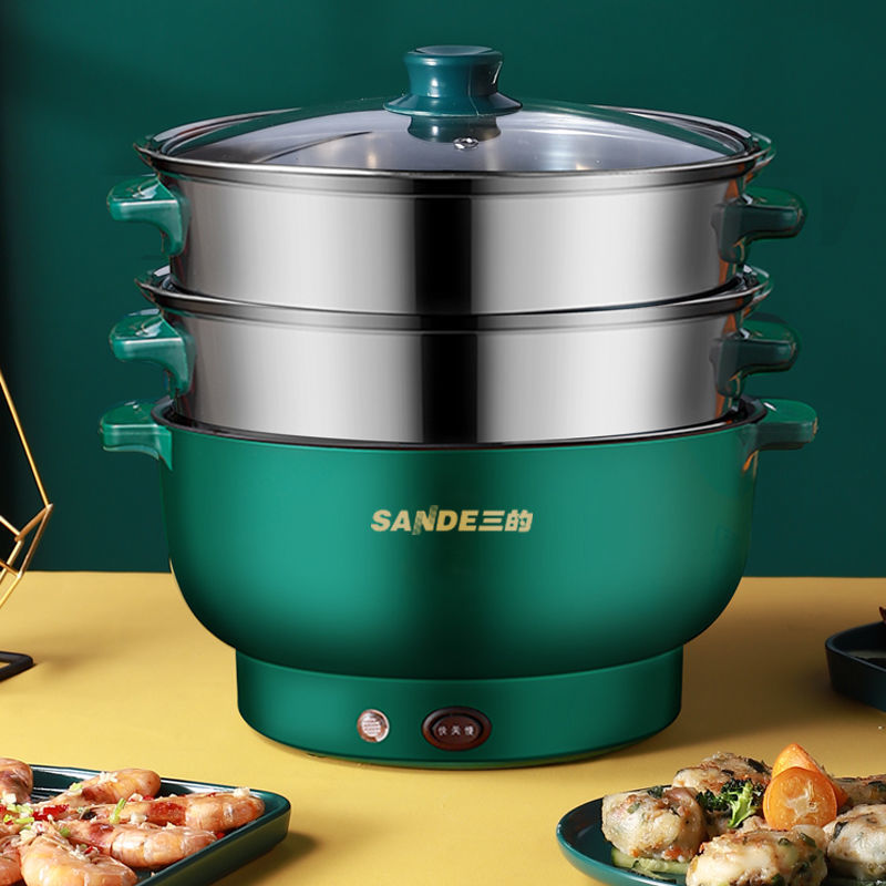 A2快煮锅家用小电锅宿舍电锅多功能料理锅电饭锅电炒菜一体锅