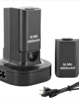 极速Baru ganda charger, Dock + 2 isi ulang baterai 4800 mAh