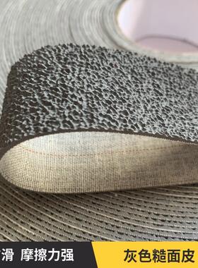 纺织机用灰色糙面带 摩擦力强 橡胶包辊带 纺织罗拉皮大量