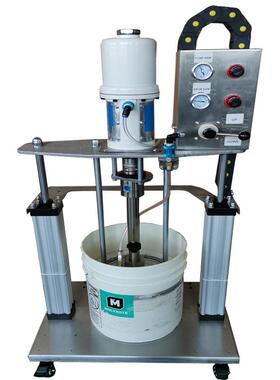 气动双立柱打胶泵AB胶机不锈钢提升架压盘泵硅胶柱塞泵RJ-108C50