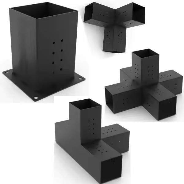 直供葡萄架凉亭金属连接件定制木头固定座连接件定做