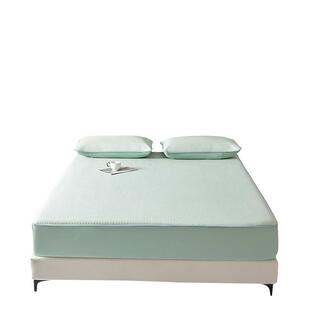 2025新款云母凉感丝凉席三件套夏季空调软席床笠款机洗凉感席