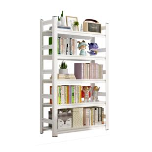 钢制书架带洞洞板简易学生一体靠墙书柜阳台落地多层置物架收纳架