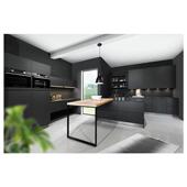 现代简约PVC整体厨房厨柜外贸出口定制工程橱柜工厂