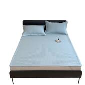 母婴级凉感软席乙纶冰豆豆凉席三件套冰丝凉席夏季 可机洗空调