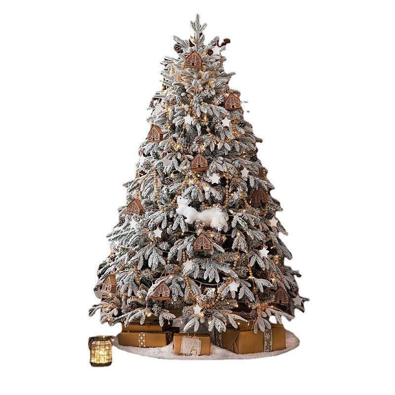 款新PE绒植圣诞树雪树大品型白色66150582雪花景装饰树圣诞节装饰