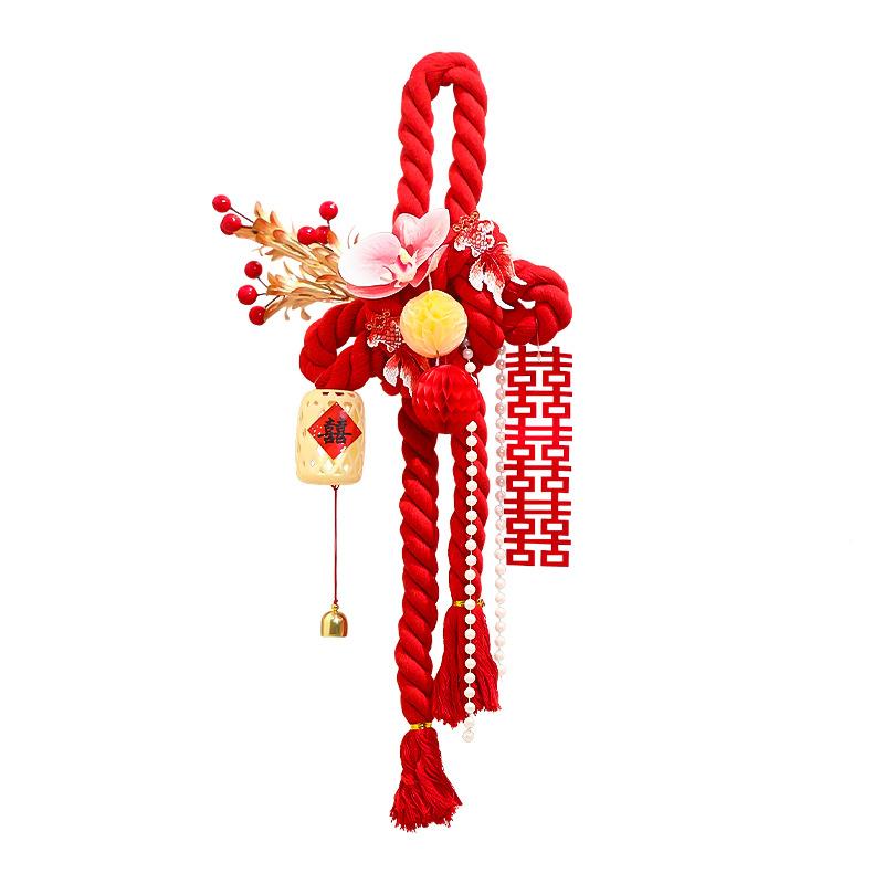 FXF1275小结婚中国结喜订字挂件入万字结囍字婚礼婚房布置卧室户