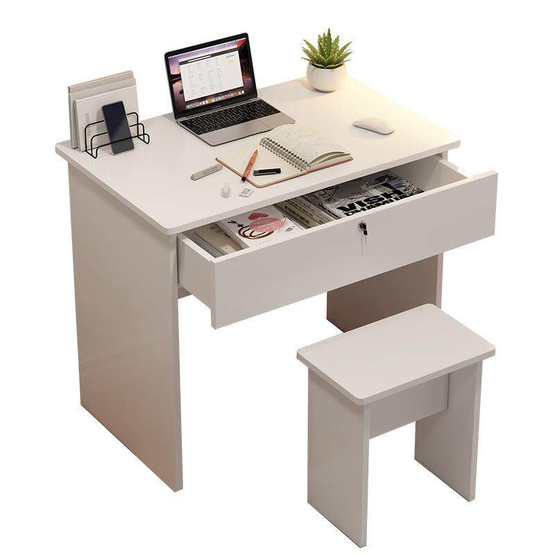 书桌带抽屉小桌子带锁学生写字台桌椅一套装电脑桌书桌卧室用收纳