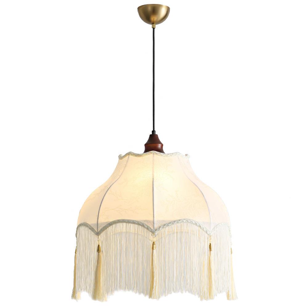 法式复中寂古卧室吊灯餐吧台灯高级感古书房间实木侘风禅厅意灯具