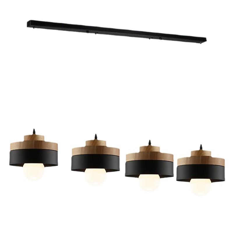 餐厅吊灯北欧吧现代简约廊单头走道阳台咖啡厅酒台铁艺实过木灯具