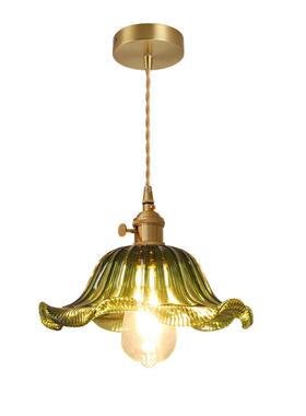 老上海餐厅吊灯复古怀旧吧台咖啡店民宿玄关日式单头黄铜玻璃吊灯