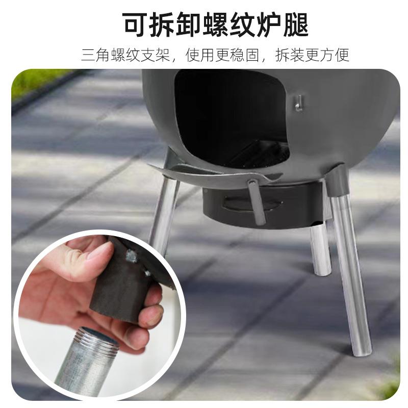 外式柴炉家用烧木柴新农村移动柴火火灶大锅灶台JL0919户无烟炉具