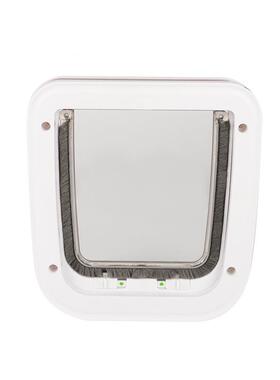 宠物门JS-2401门猫门狗门洞向宠物狗通道双猫门猫犬舍栏猫通道宠