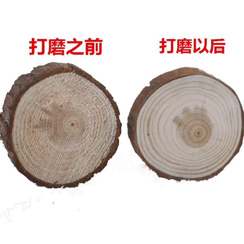 厂家电视背景墙酒吧室内装饰板材圆木片杉木块年轮清晰包邮
