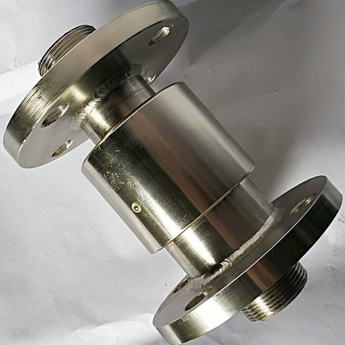 360度防缠绕用塔吊喷淋万向旋转接头高压水管法兰直通弯头万向节