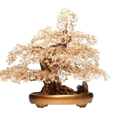 新款精选天然巴西黄水招摇钱树家装饰品开晶财FBF业乔迁送居礼品