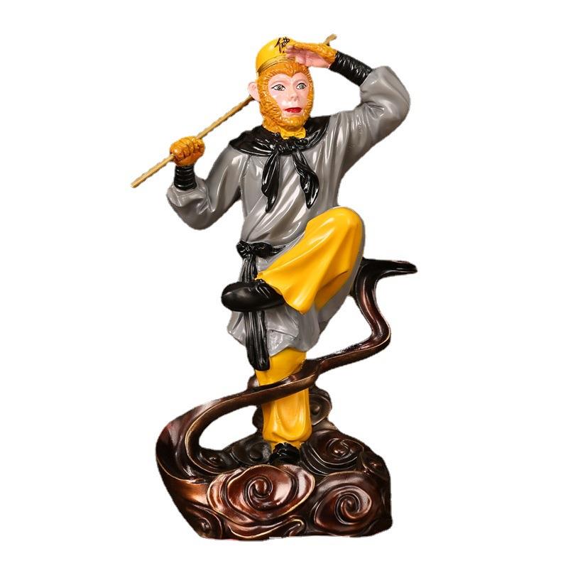 黄铜孙悟空齐天大圣猴子铜器工艺品黄铜摆件金属金箍棒铜饰品