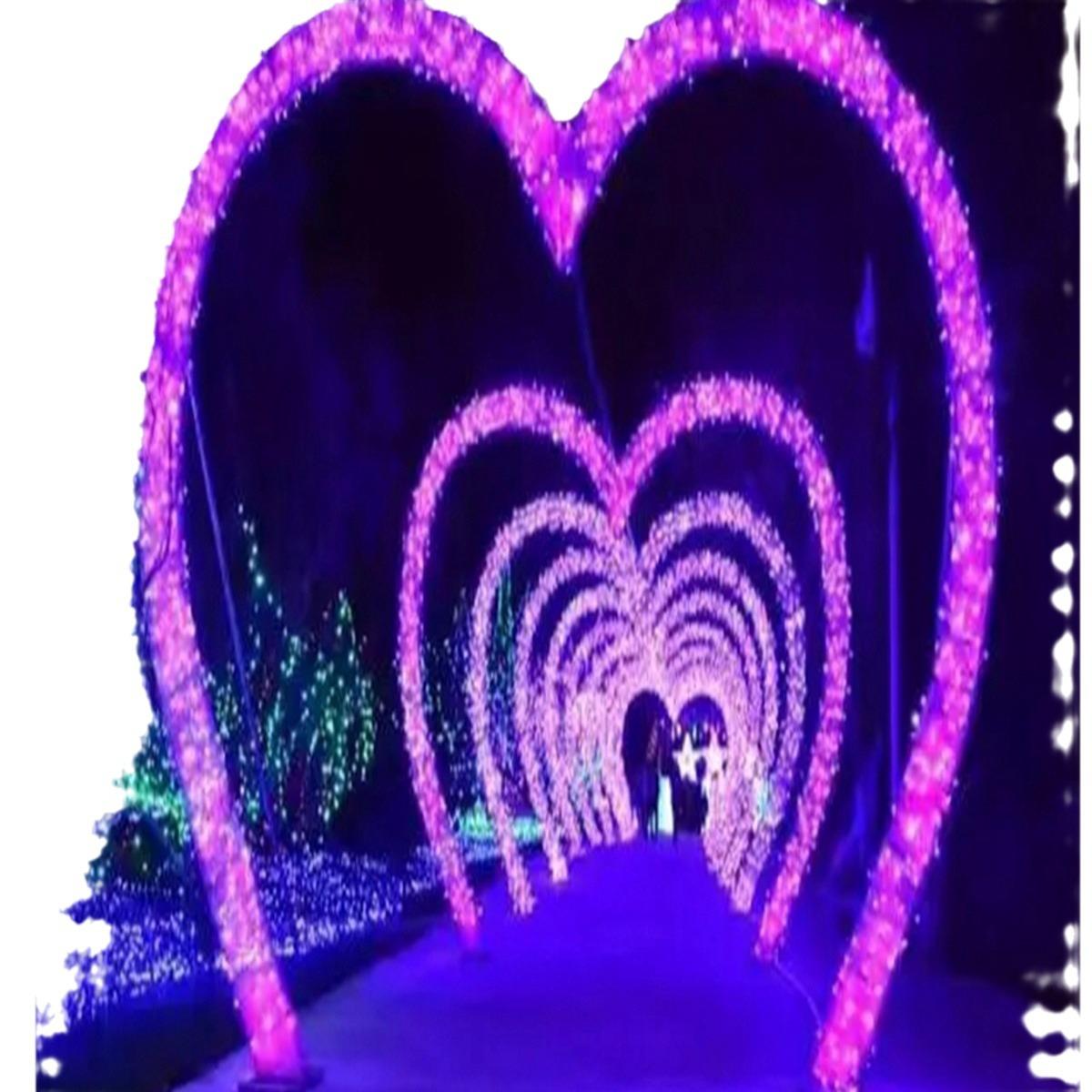 led时光隧道景观灯几何隧道氛围灯婚庆T台网红户外公园景区拱门灯