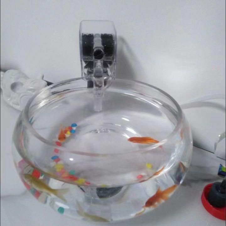 迷你外挂鱼缸过滤器 厂家直供 小型鱼缸壁挂式过滤三合一鱼缸循环