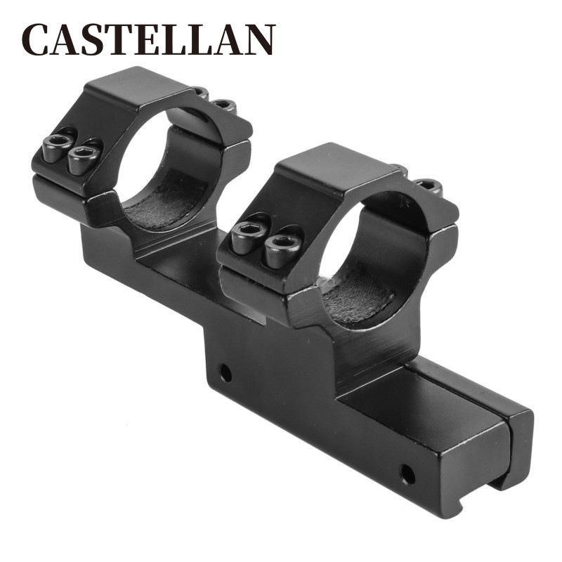 25.4mm连体管夹瞄管夹11mm卡槽瞄准镜连体管夹 后延支架管夹瞄管