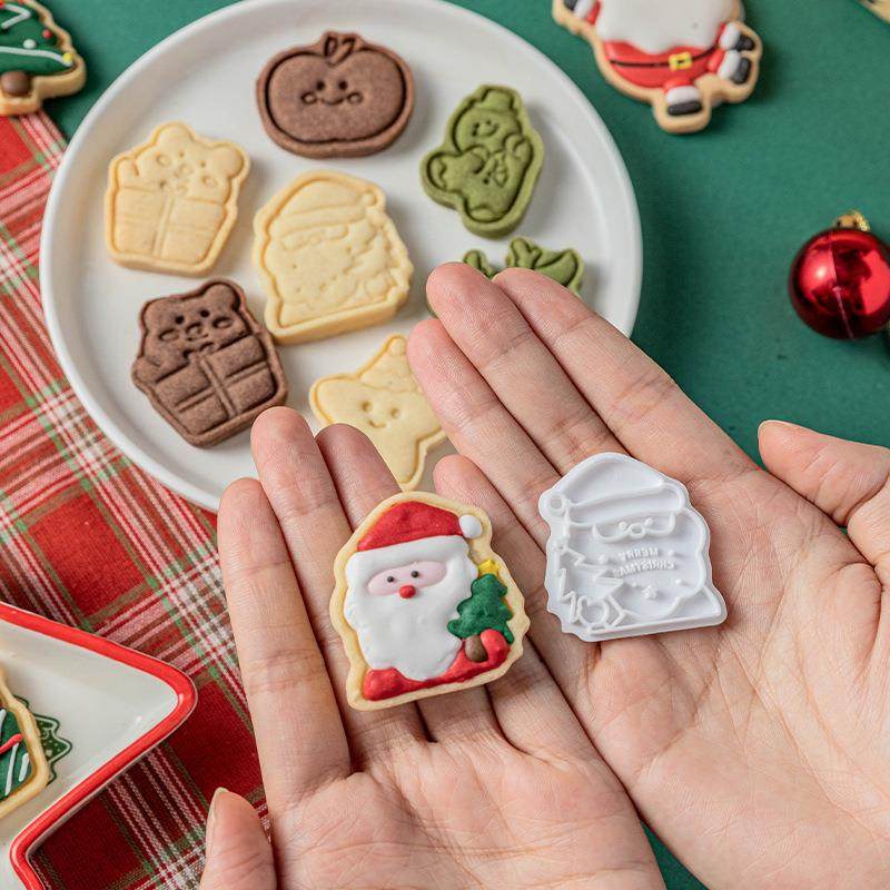 圣诞饼干模具摇摇乐曲奇糖霜饼干烘焙工具家用圣诞节数压花姜饼人