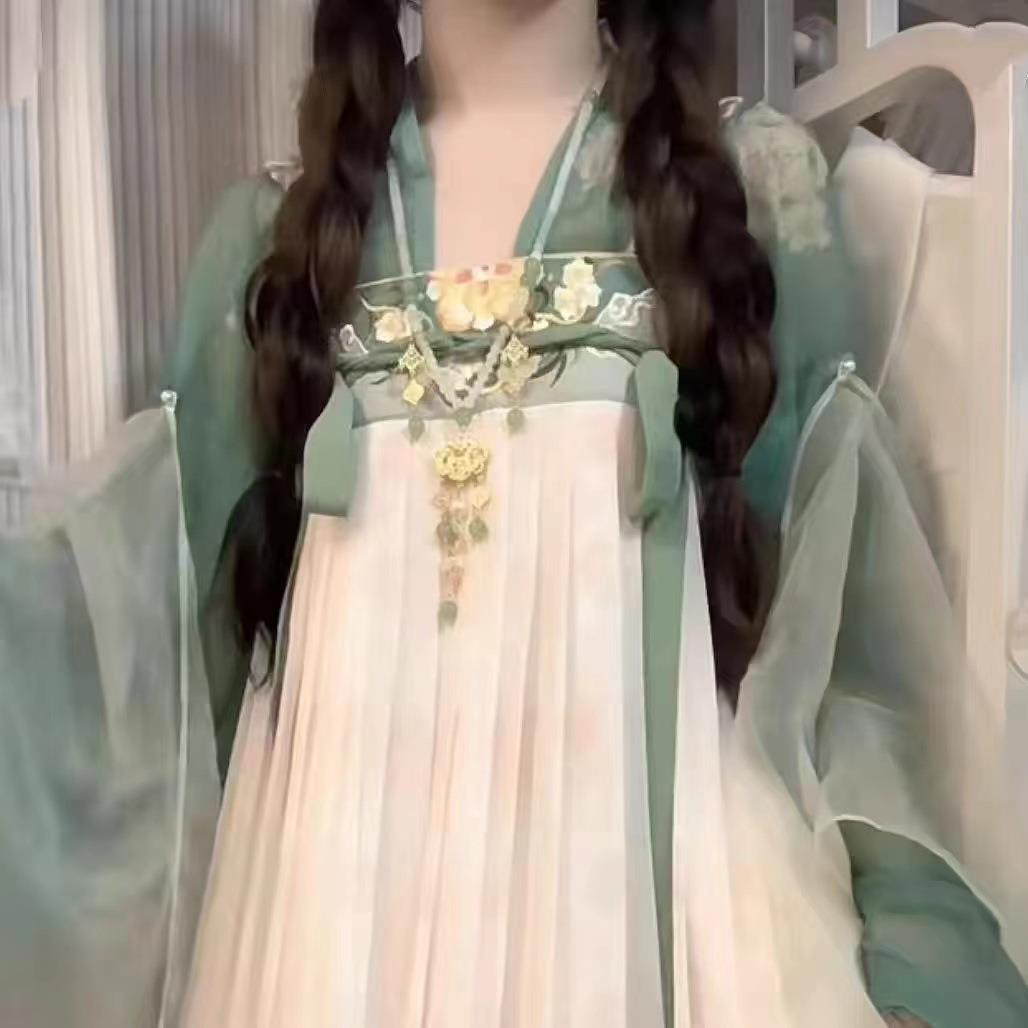 新中式国风汉服璎珞背云马面裙配饰明制流苏吊坠命锁项圈日常百搭