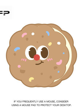 FIREPRINCESS卡通可爱饼干鼠标垫女生护腕小号键盘垫电脑滑鼠垫