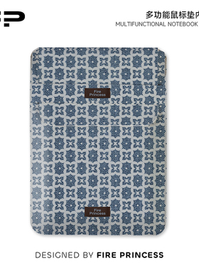 FIREPRINCESS牛仔印花平板竖版内胆包适用联想小新air14电脑包macbook15.6华为matebook13.3寸轻薄设计女生16