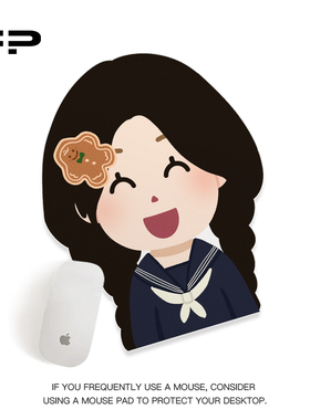 FIREPRINCESS学院女孩异形鼠标垫女生护腕小号键盘垫电脑滑鼠垫