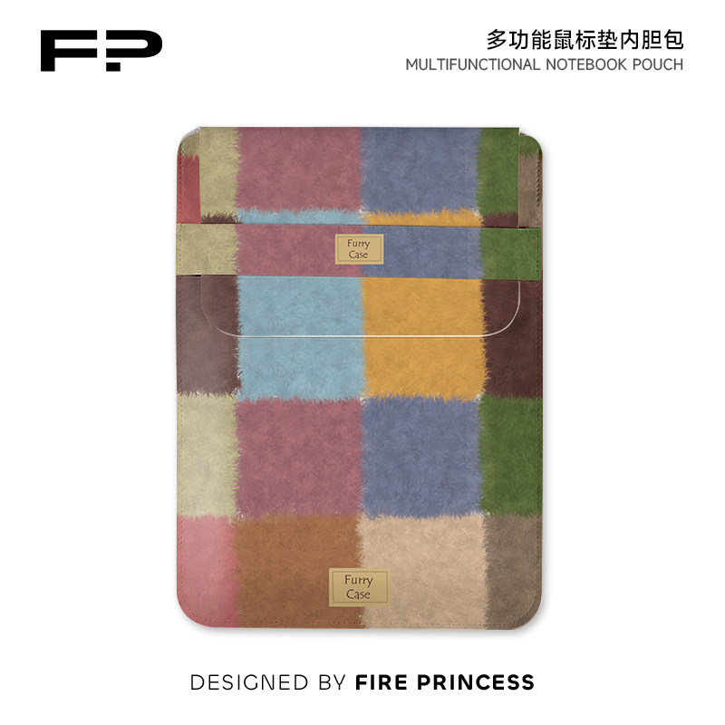 FIREPRINCESS彩虹格纹竖版平板内胆包适用适用于ipad9苹果mini6电脑包小米平板6华为matepad11寸轻薄设计女,3C数码配件,笔记本电脑包,淘宝优惠券,粉丝福利购,淘宝优惠卷
