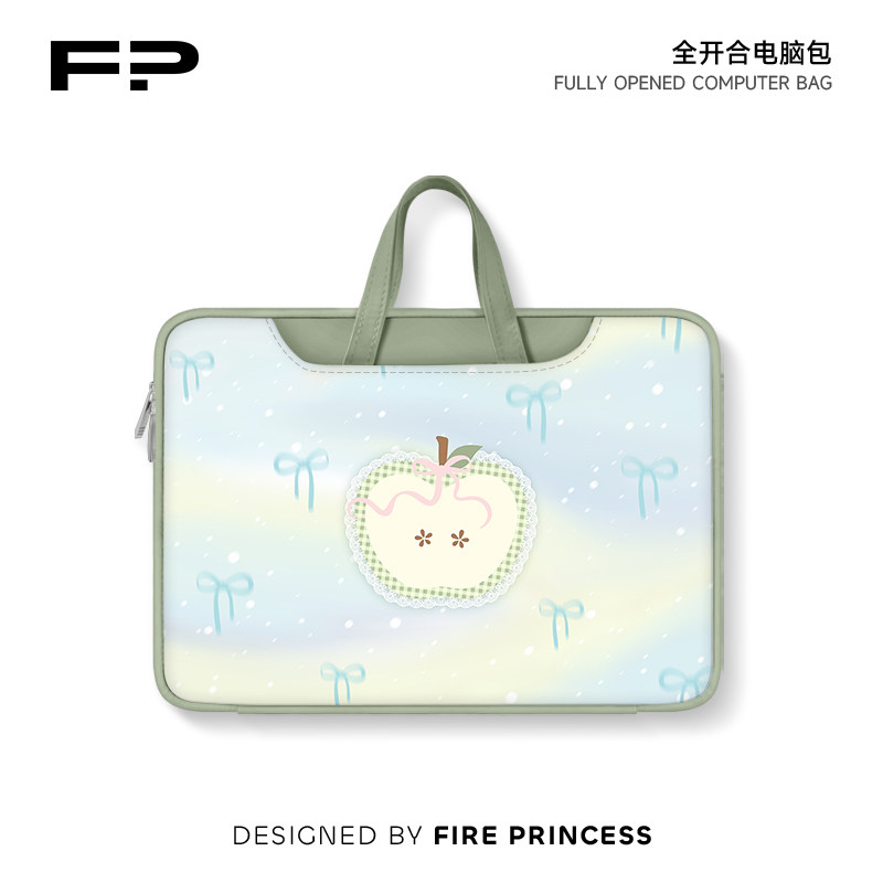 FP丝带苹果2024新款笔记本电脑包女适用苹果macbook平板手提内胆包14寸华为联想荣耀16收纳保护套高级感小众