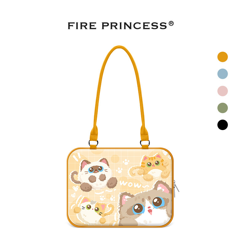FIREPRINCESS笔记本电脑包女士高级感适用苹果macbookair14保护套女华为matebook16联想小新13华硕15.6寸防震
