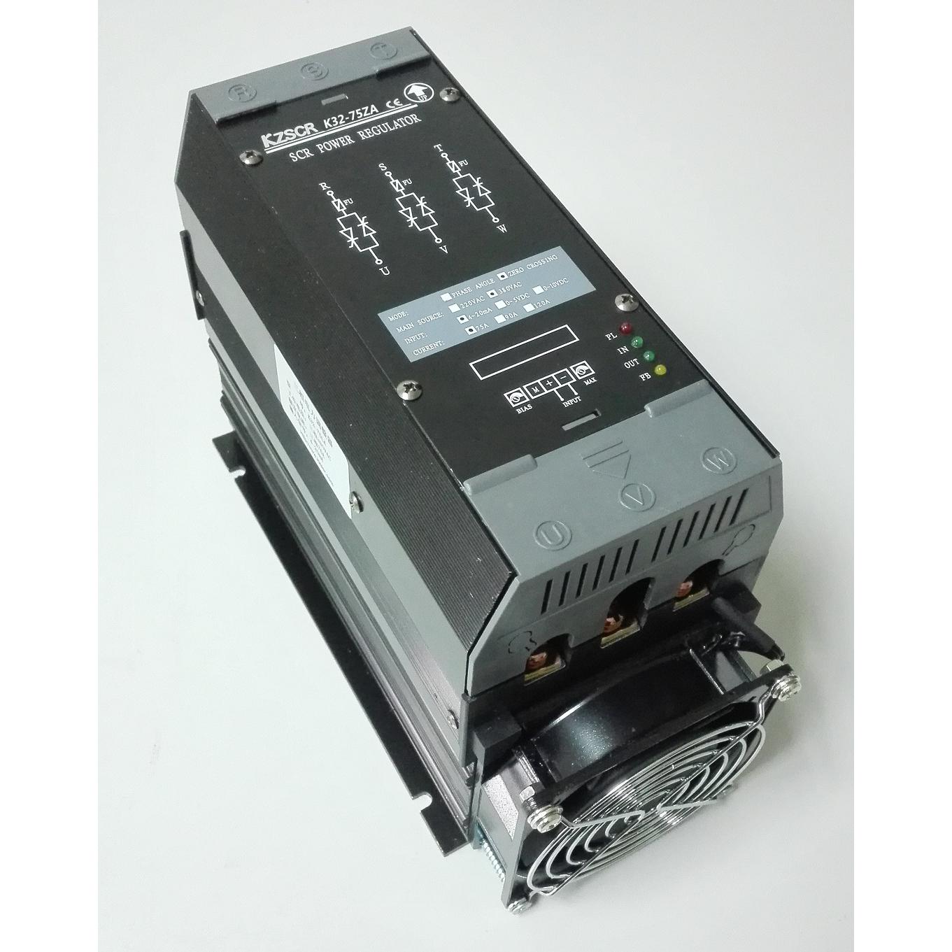 SCR三相电力过零调功器K32-90ZA, 380AVC,25/30/40KW/4-20mA/0-5V