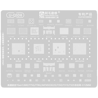 骁龙775G/778G/7Gen1/680/SM7350/7450/7315/7325/6225/CPU植锡网