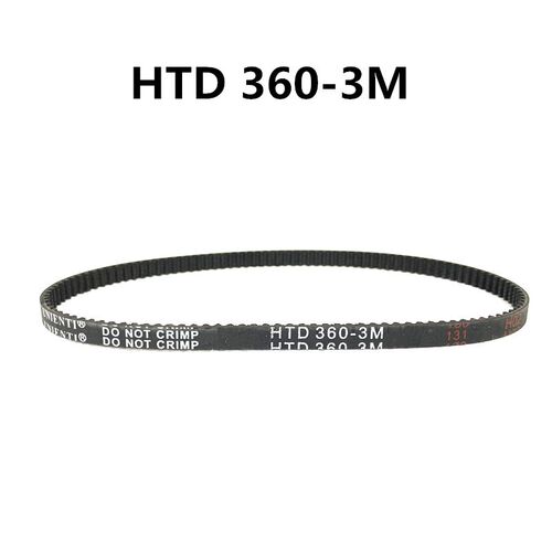UNIENTI同步带HTD3M-360-363 366 369 372 375 378橡胶齿传动皮带