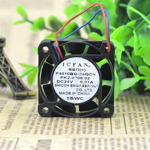 ICFAN F4010BQ-24QCV 24V 0.07A 4CM 4010 40*40*10 2线 风扇