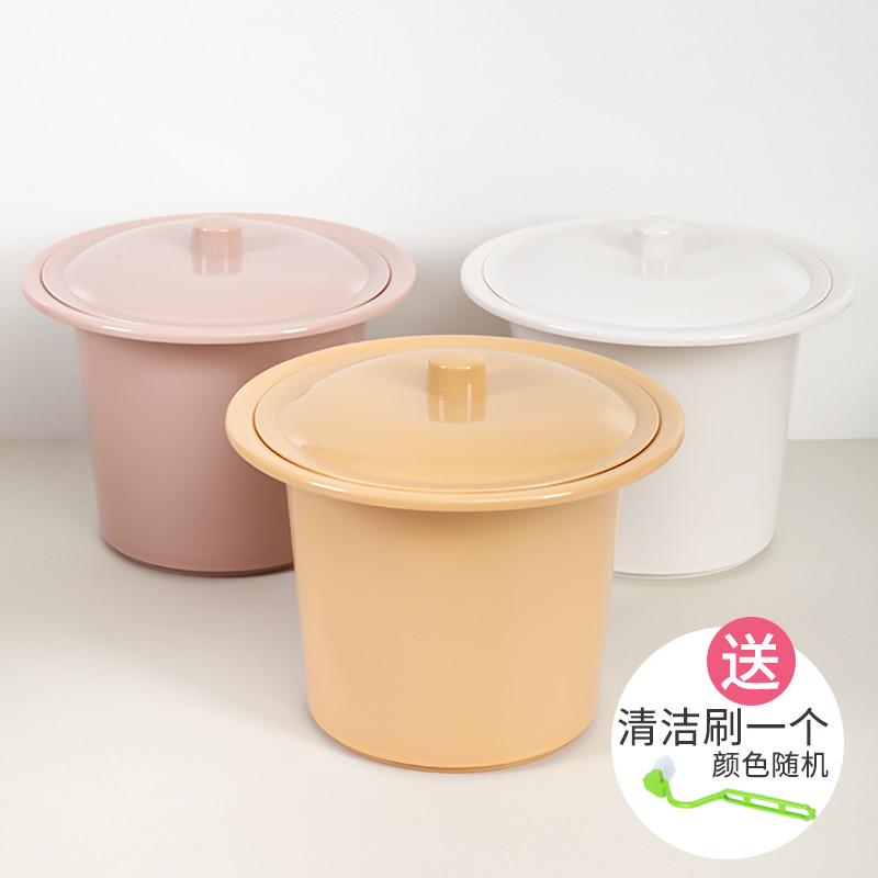带盖痰盂塑料儿童尿桶成人尿盆宝宝痰盂老人便盆孕妇夜壶尿壶加